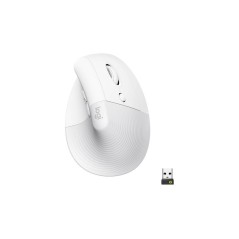 Logitech Lift Vertical Ergonomic Mouse - Optisk Trådløs Hvid for Optimal Komfort og Præcision